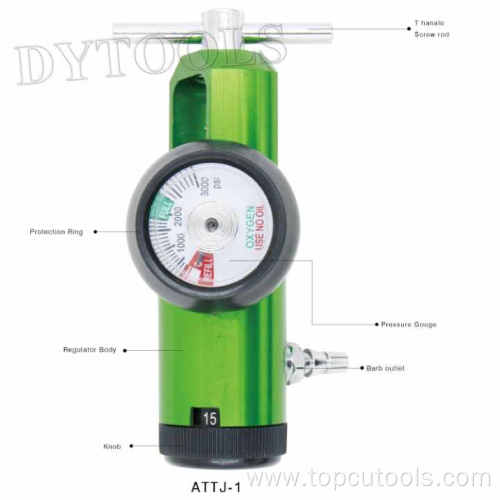 CGA-870 T-handle Aluminum Oxygen Pressure Regulator